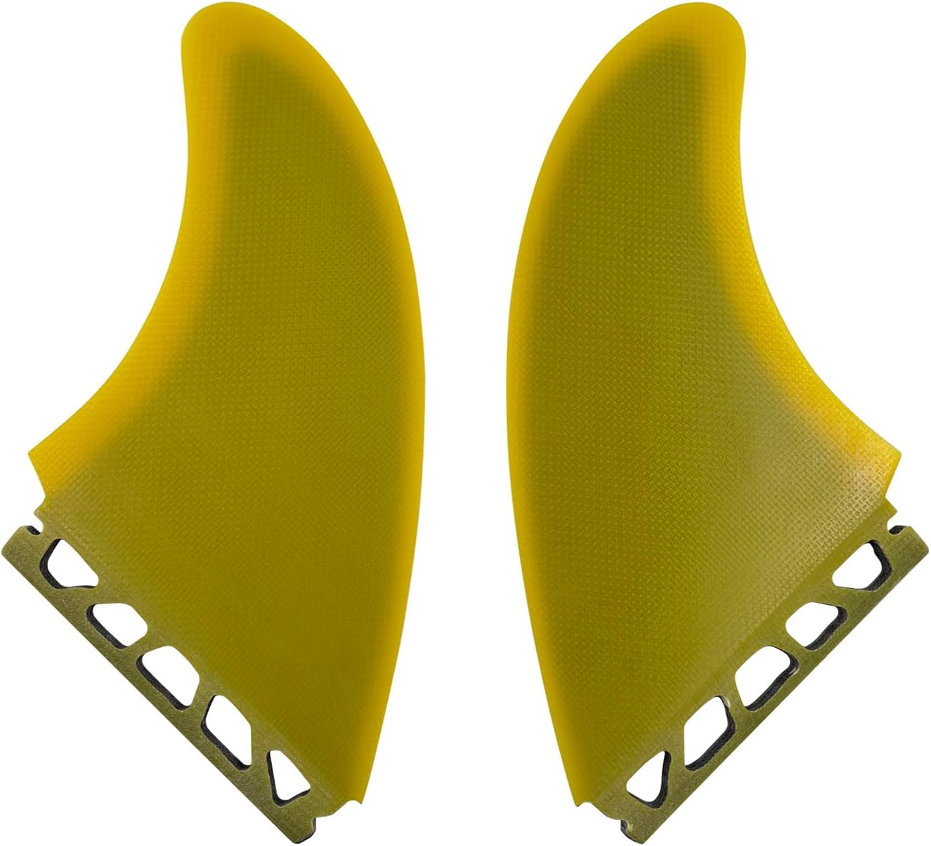 Future Keel Fins Surfboard Fins Clear Yellow/Black Fiberglass MR Twin Fins Surf Quilhas Single Tabs Twin Keel - Image 2
