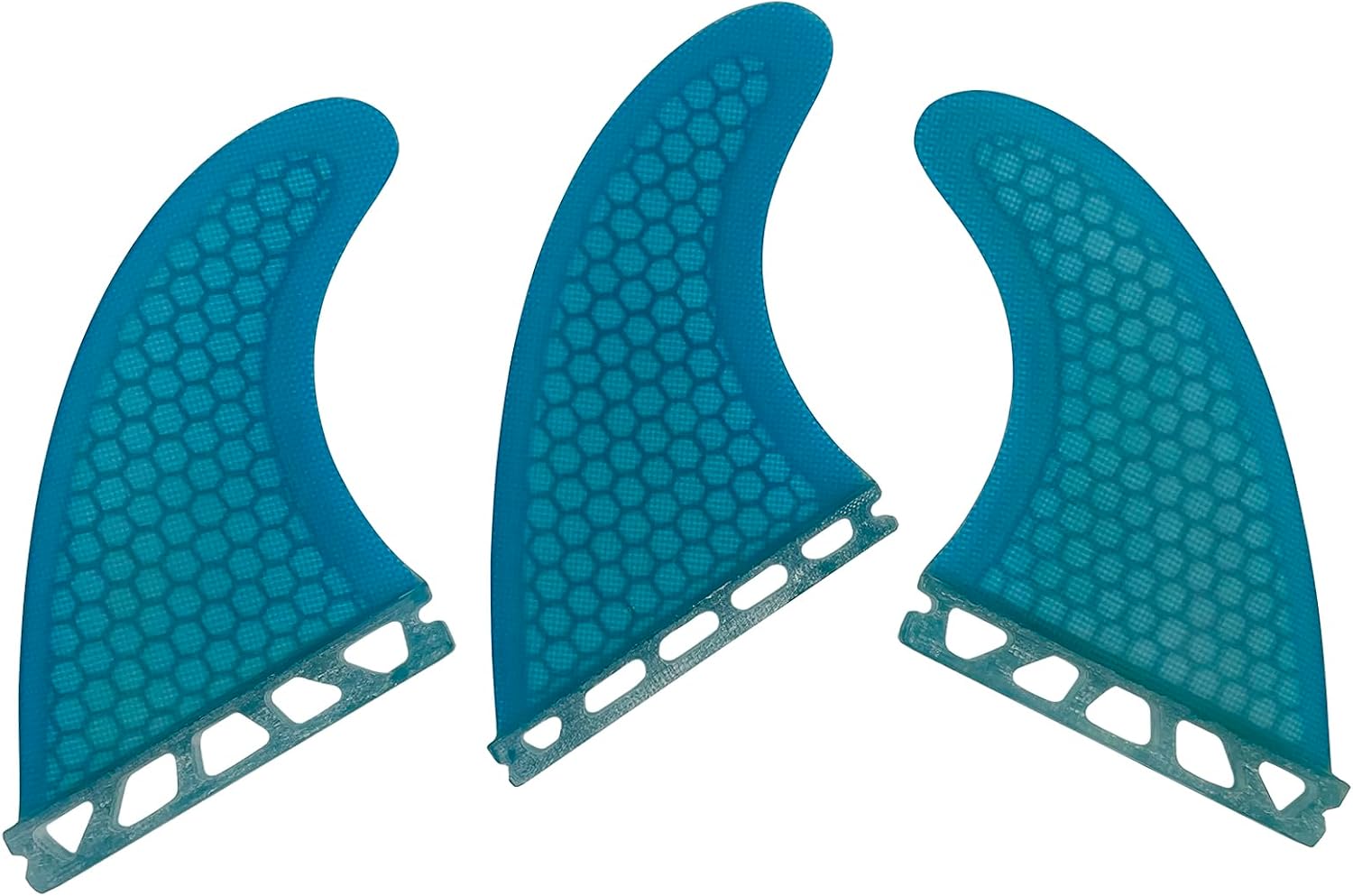 Surfboard Tri Fin Single Tab M Size Fiberglass+Honeycomb Surfboard Fin G5 Thruster Set - Image 2