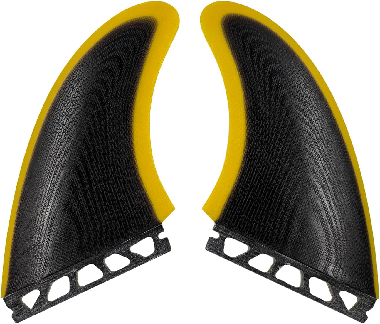 Future Keel Fins Surfboard Fins Clear Yellow/Black Fiberglass MR Twin Fins Surf Quilhas Single Tabs Twin Keel
