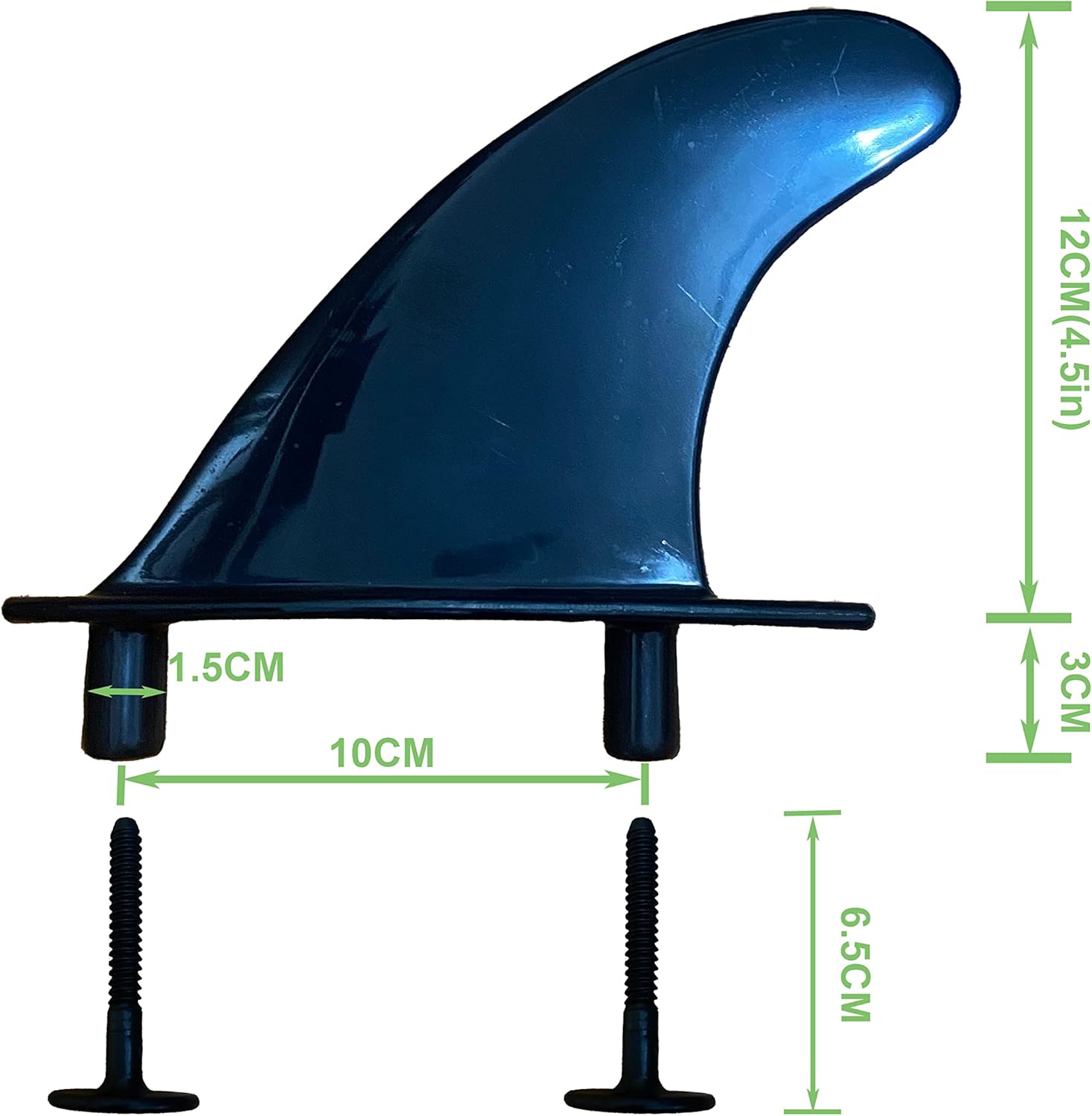 Soft Top Surfboard Fin Set of 3 Surfing Fin - Image 2